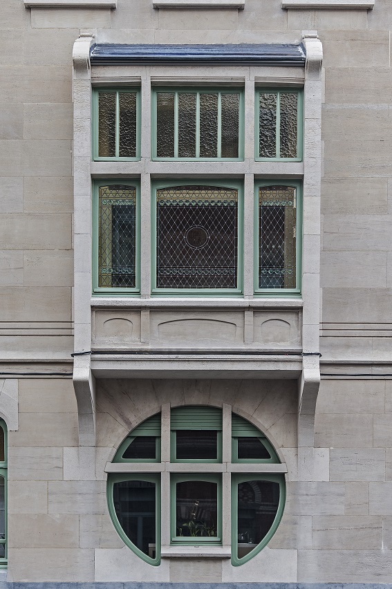 Detail schrijnwerk na resatauratie (foto 09/2018) © urban.brussels